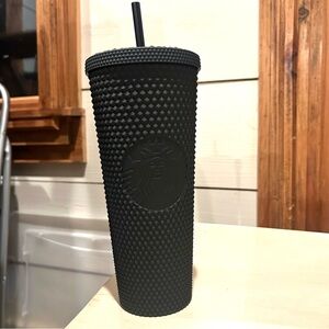Starbucks Matte Black Textured Tumbler